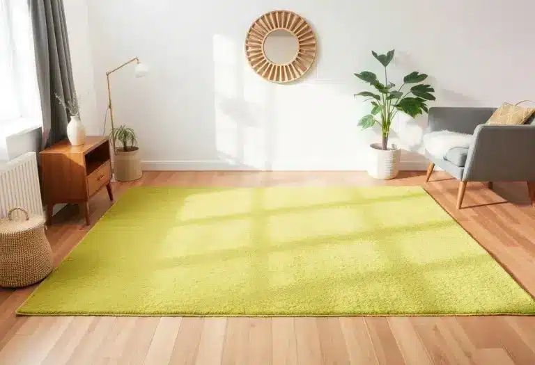 clean rug in 